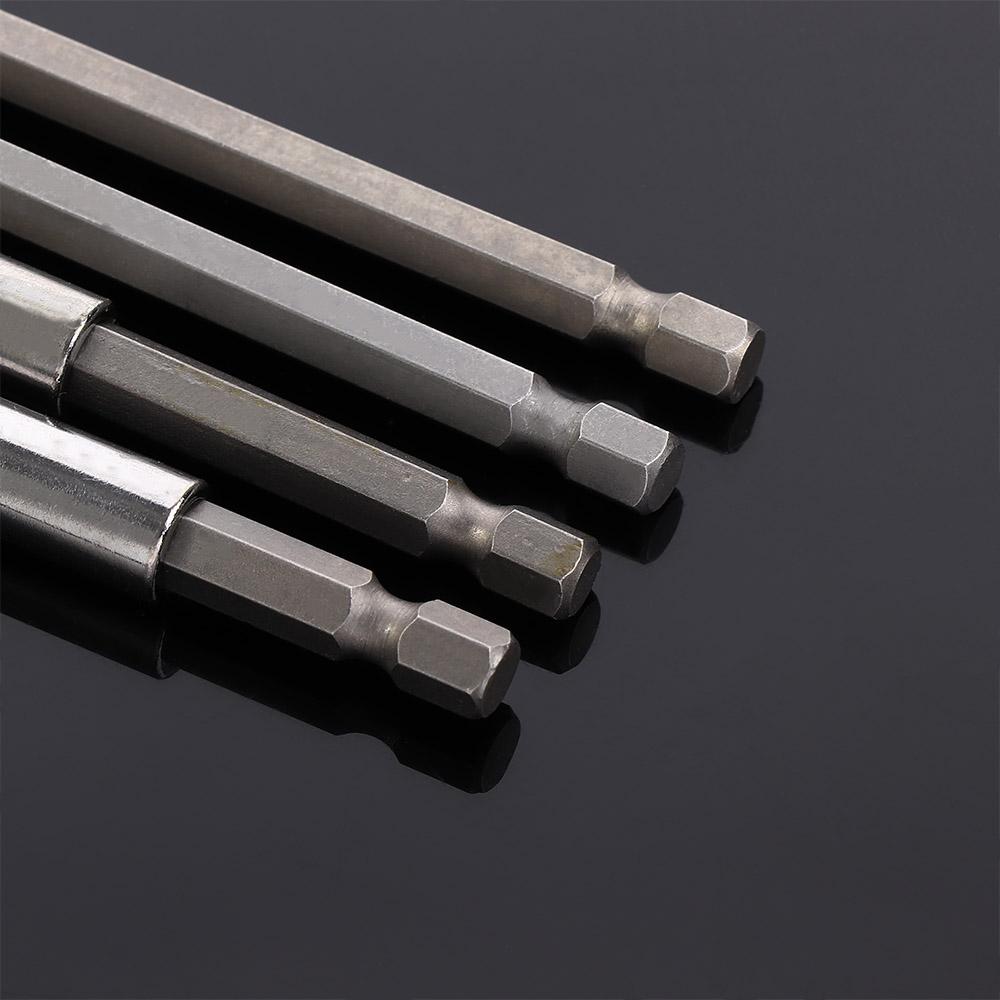 1/4" Magnetic For Screw Bit Screwdriver Extension Extender Hex Shank Drill Bit Holder Rod Socket