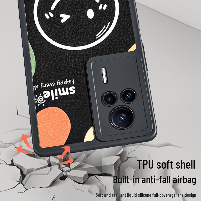 Redmi K60 Series Smiling Lambskin Shockproof Phone Case