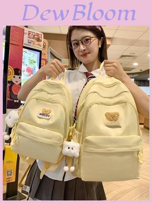 Style Girl Backpack With Water Resistant Nylon For School And Study Use