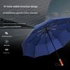 High-end Solid Wood Short Handle Umbrella Fully Automatic Reinforced Windproof Rainproof Enlarge Business Advertising Umbrella