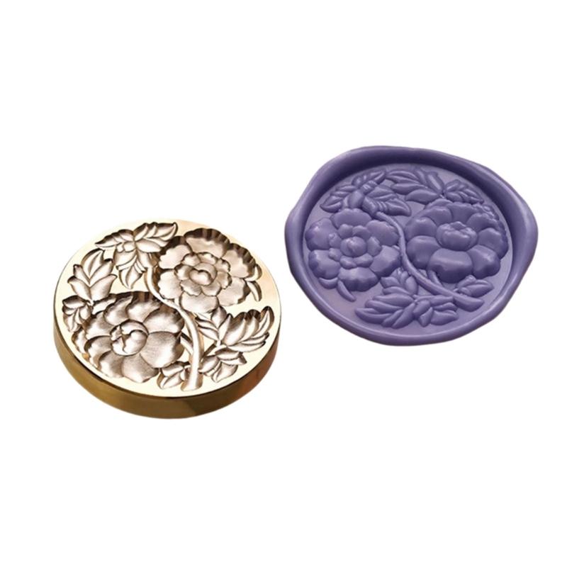 

Umbrella Fish Flower Heart Pattern Seal Stamp for Journal Craft Embellishment Irregular Seal Stamp Head