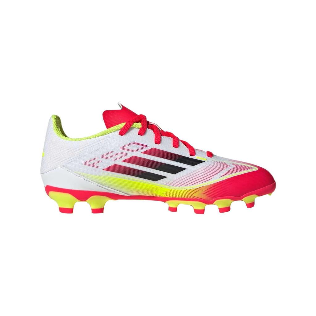 Adidas F50 League Comfortable Durable Non-Slip Wear-Resistant Breathable Support Low-Top Kids Soccer Shoes Kids Soccer Shoes White Red Black IE3752