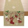 Christmas Printed Table Flag Linen Decorative Kitchen Table Small Tablecloth Festive Tablecloth