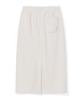 BEENTRILL Corduroy Fleece Long Skirt (Ivory)