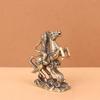 Retro Solid Brass Horse Tea Pet Decoration Ornaments for Home or Desk.