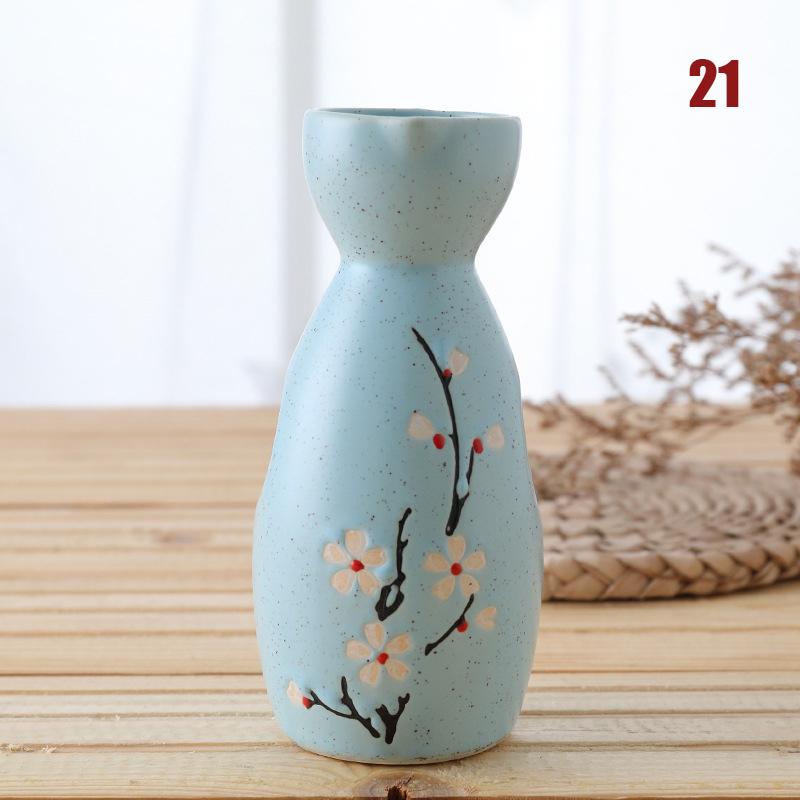

2 шт. керамическая посуда для сакэ в японском стиле, бутылка для сакэ Maneki Neko, 150 мл, диспенсер для ликера Tokkuri Sakura, бутылка для вина