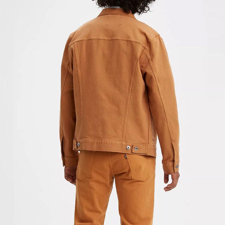 Levis Retro Denim Jacket Men Jackets Orange 28943-0018