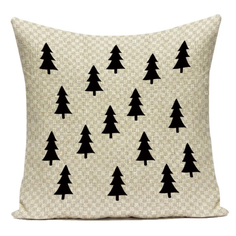 Nordic Geometry Cushion Cover Sofa Pillow Cases Bird Tree Print Pillow Cover For Bedroom Home Decor Car Office Decorative