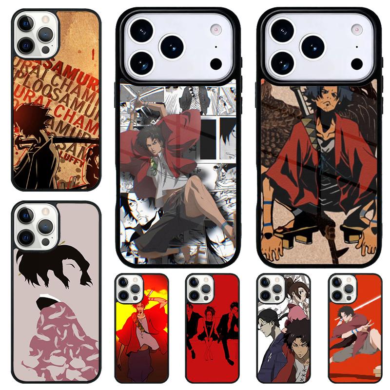 Anime Samurai Champloo soft Phone Case for iPhone 17 Air 16 15 11 12 14 13 Pro Max Shockproof Cover