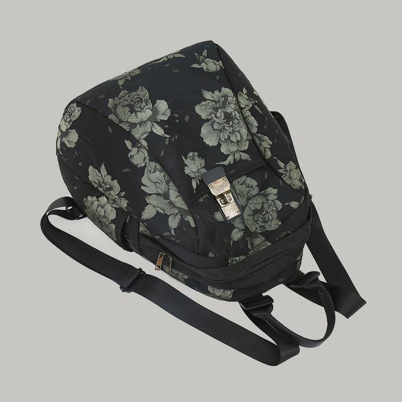 Schoolbag Fashion Ethnic Style Chinese Style Guochao Fashion Women's Outdoor Light Short Trip Multifunctional Backpack Backpack