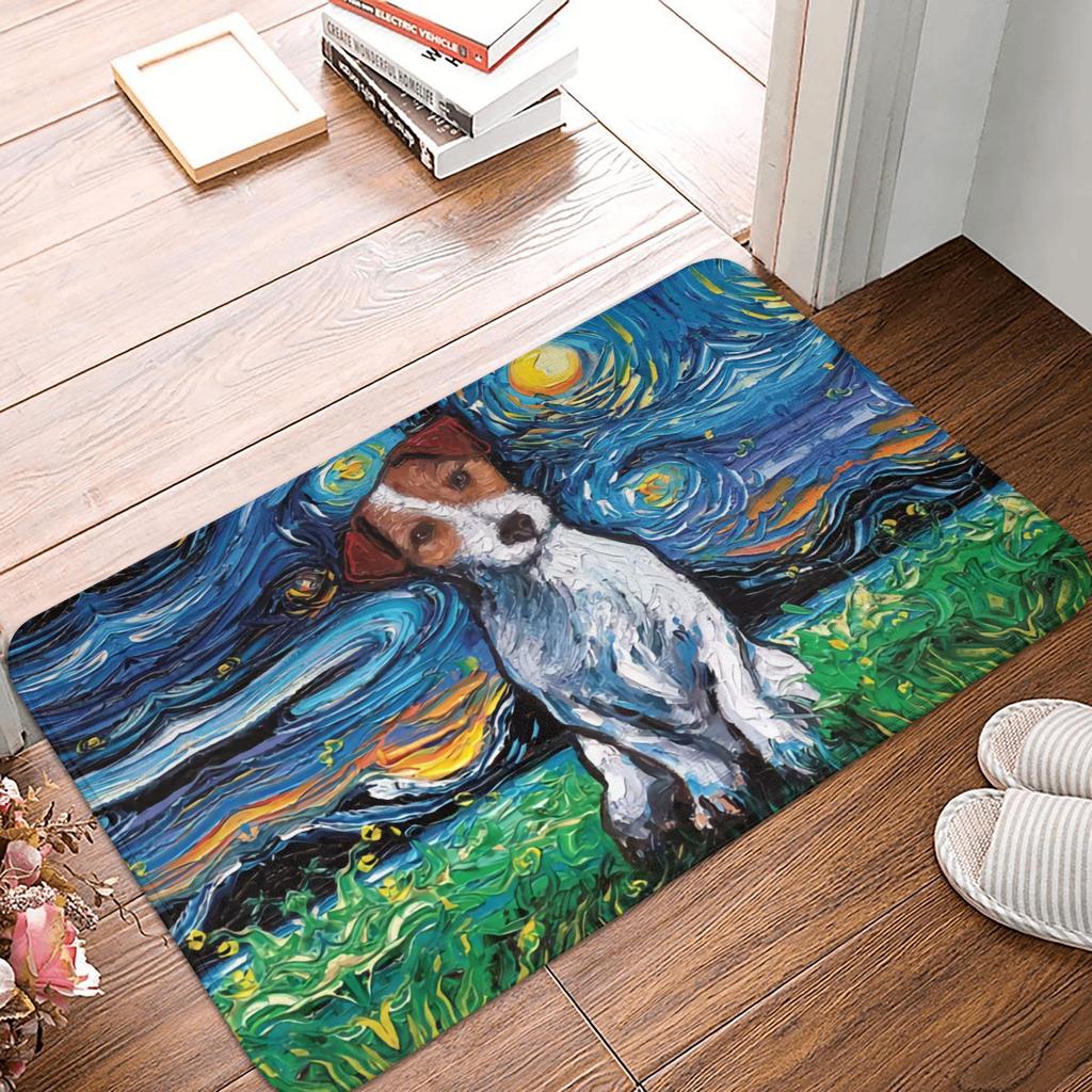Funny Jack Russell Terrier Front Door Floor Entrance Mat Outdoor  Bath Kitchen Doormat Living Room Carpet Rug