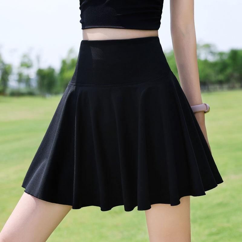 Womens Sports Set Badminton Tennis Running Yoga Vest Skirt Athletic Wear