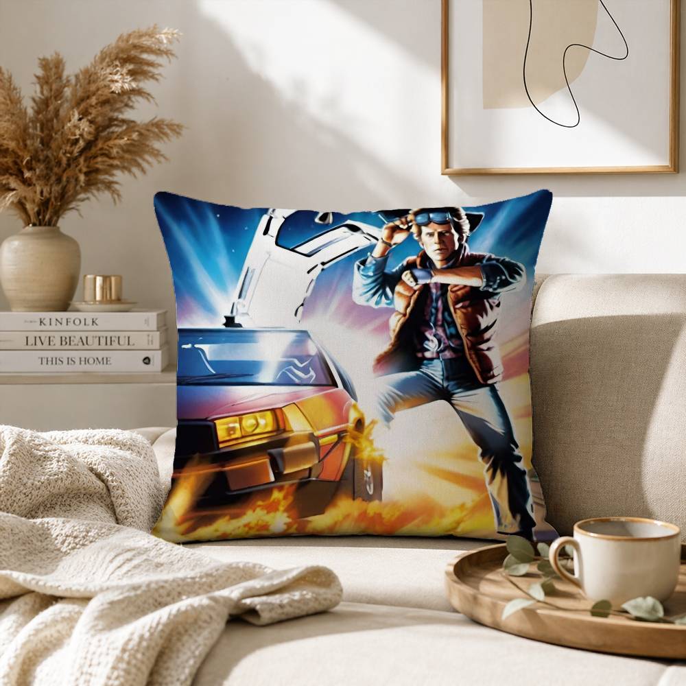 Back to the Future Pillow Case for Sofa Living Room Home office Decor Protective Cover