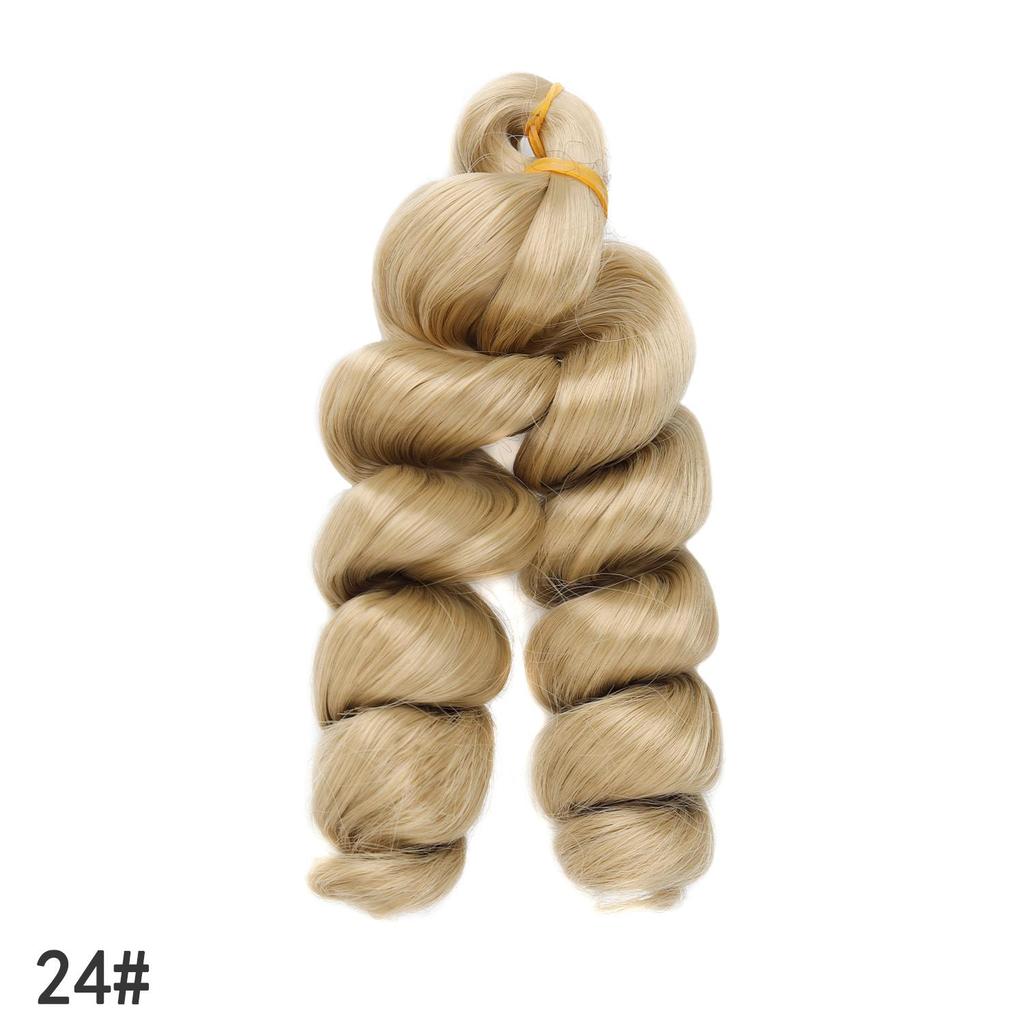 Short French Curly Crochet Hair Loose Wave Synthetic Braiding Hair Extensions for Black Women