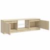 Vidaxl Szafka Pod Tv Z Oświetleniem Led, Dąb Sonoma, 120X30X35,5 Cm