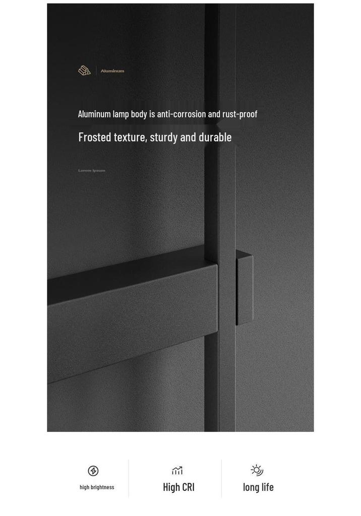 Minimalist LED Wall Lamp: Linear Strip Design for Bedroom or Living Room