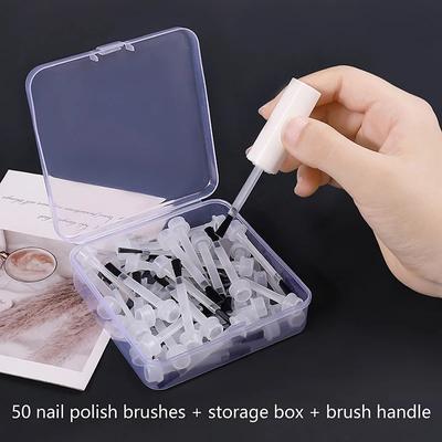 Disposable Nail Polish Brush Nail Polish Bottle Replacement Brush Nail Art Brush Liquid Applicators Manicure Tools