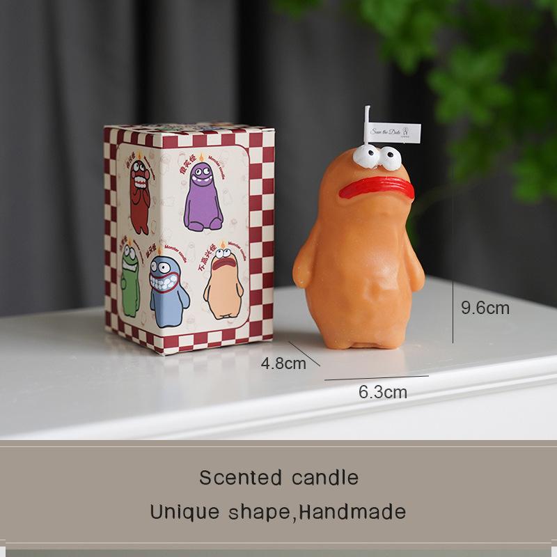 Clay Man Monster Candle Funny Creative Fragrance Birthday Gift Souvenir Handmade Scented Candle