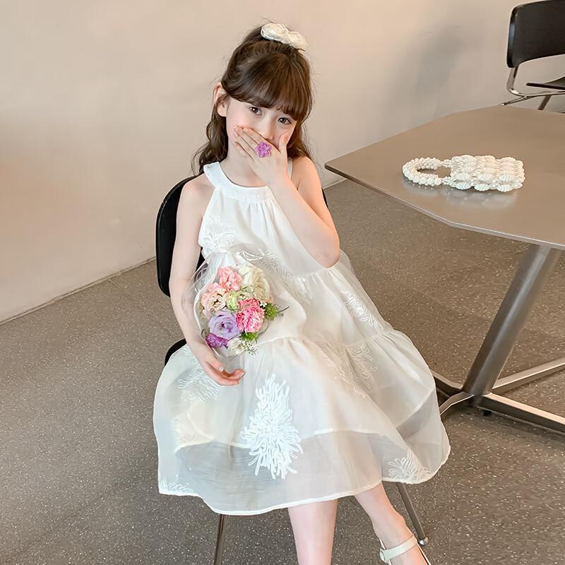 Girls' 2026 Summer Princess Suspender Dress