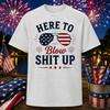 Funny 4th of July Shirt Patriotic America BBQ Fireworks Dad Gift T-Shirt