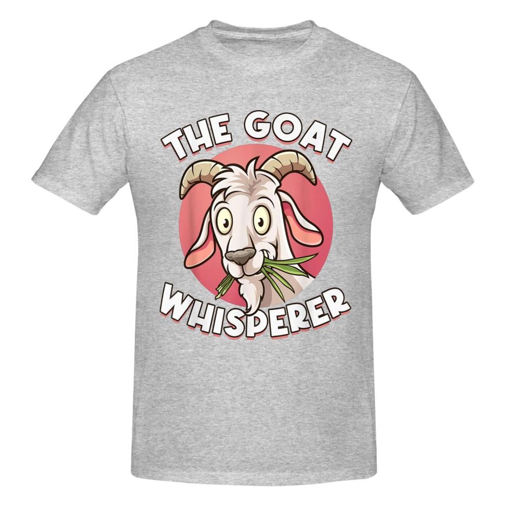 Unisex The Goat Whisperer Funny Goat Lover Farmer Awesome T Shirt Streetwear Oversized Cotton Crewneck Sleeve Custom Unisex Tshirt