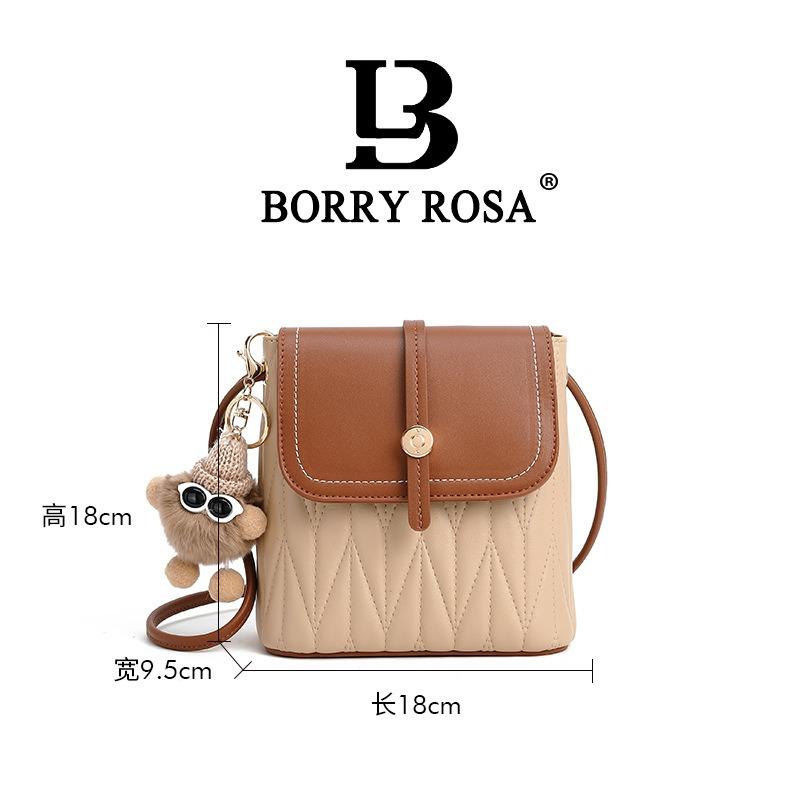 

New Premium Bucket Bag Fashion Mobile Phone Shoulder Bag Light Luxury Versatile Messenger Bag Female