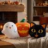 Super Soft Ghost Shaped Pillow PP Cotton Filling Waist Pillow Cute Black Cat Pillow