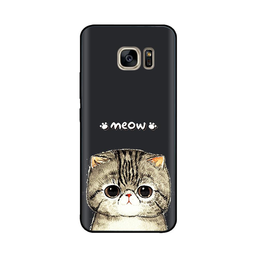 Black Silicone Case For Samsung Galaxy S6 Edge Case Soft TPU Cover For Samsung Galaxy S6 S 6 Edge Case Cover Bumper Coque Para