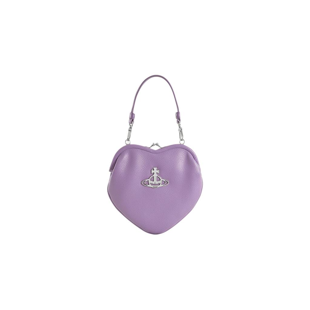 VIVIENNE WESTWOOD Belle Heart Shaped Silhouette Ball Pendant Recycled Polyurethane Wallet Women Wallet Purple 4304006NS000DLAPURPLE