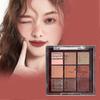 Chocolate Nine Color Eye Shadow Palette for Smoky and Daily Makeup with Silky Tones for Brightening and Contouring