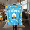 1PC Sanrio Cute Print Flannel Blanket, High Quality All Seasons, Home Decor, Warmth and Comfort, Perfect for Christmas Gifts
