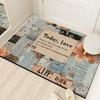 Entry Door Floral Silk Floor Mat Household Entrance Door Dirt Mat Outdoor Dirt Resistant Dust Removal Can Be Tailored Carpet