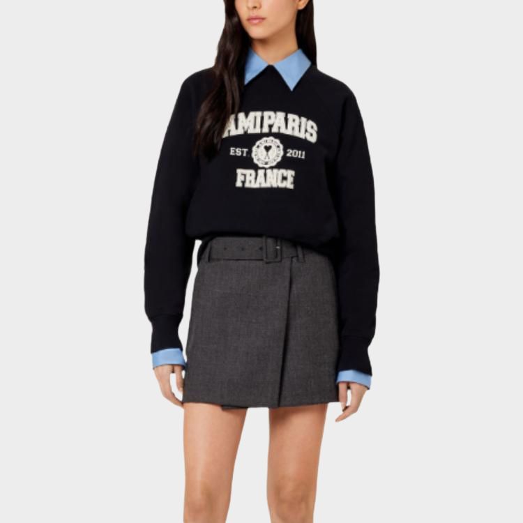 AMIPARIS Logo Printed Crewneck Sweatshirt USW010747-001