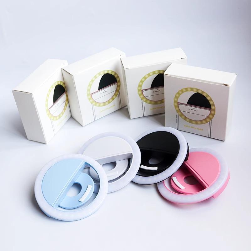 Portable Rechargeable USB Selfie Ring Light for Live Broadcast & Beauty Lighting