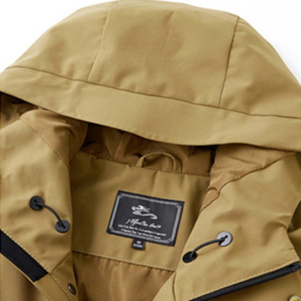 Autumn and Winter Fashionable Trendy Waterproof Warm Hooded Work Jacket Men's Casual Loose Sports Large Size High Quality Coat