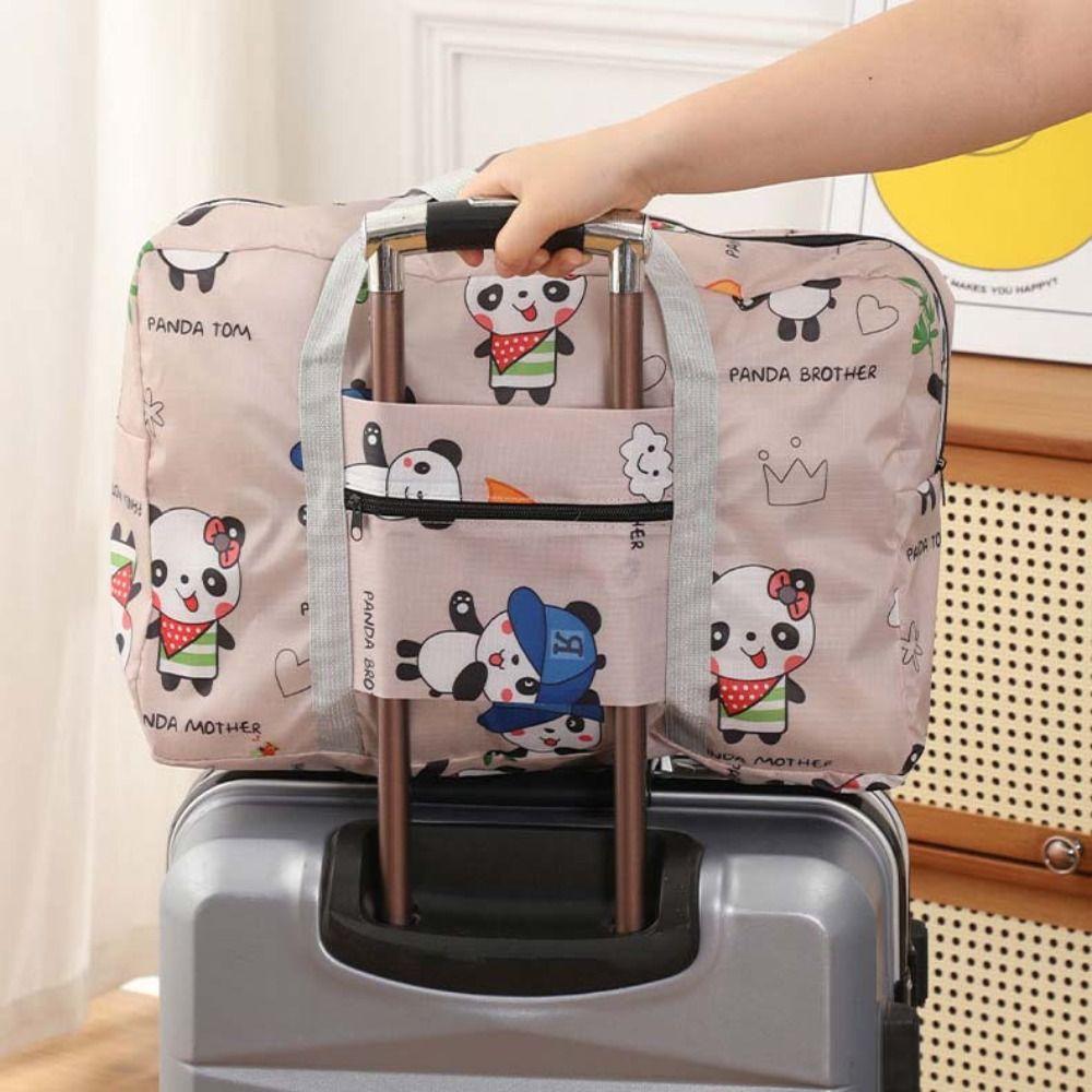

Star Fitness Yoga Gym Tote Bags Panda Foldable Airplane Travel Bag Camping