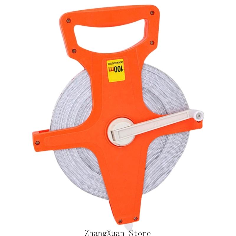 3XUF Open Reel Tape Measure Measuring Tape With Convenient Carry Handle And Antislip Design For Outdoor Indoor Use
