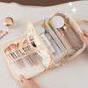Large Capacity Travel Makeup Handbag Solid Color Women's Wash Bags  Bath Wash