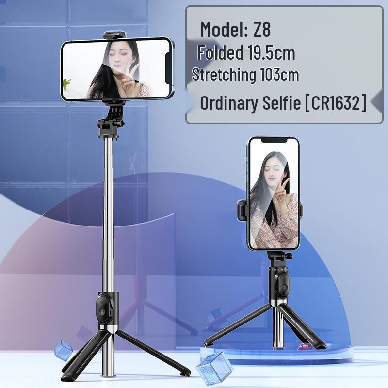 Z8 Bluetooth Selfie Stick & Tripod: Portable, Telescopic, Ideal for Live Broadcasts
