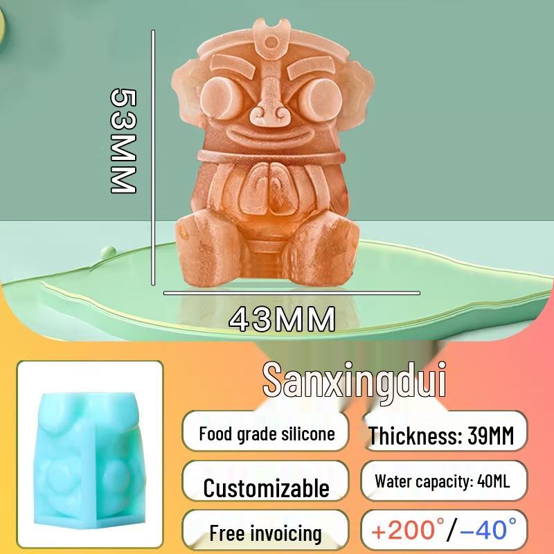 Crocodile-Shaped Silicone Ice Cube Tray for Whiskey – Large, Food-Grade, Cartoon Design