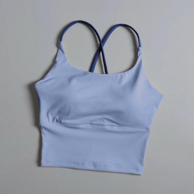 

Женский спортивный бюстгальтер с высокой степенью поддержки, цветным блоком, амортизацией и стильной спинкой для йоги и бега XXL