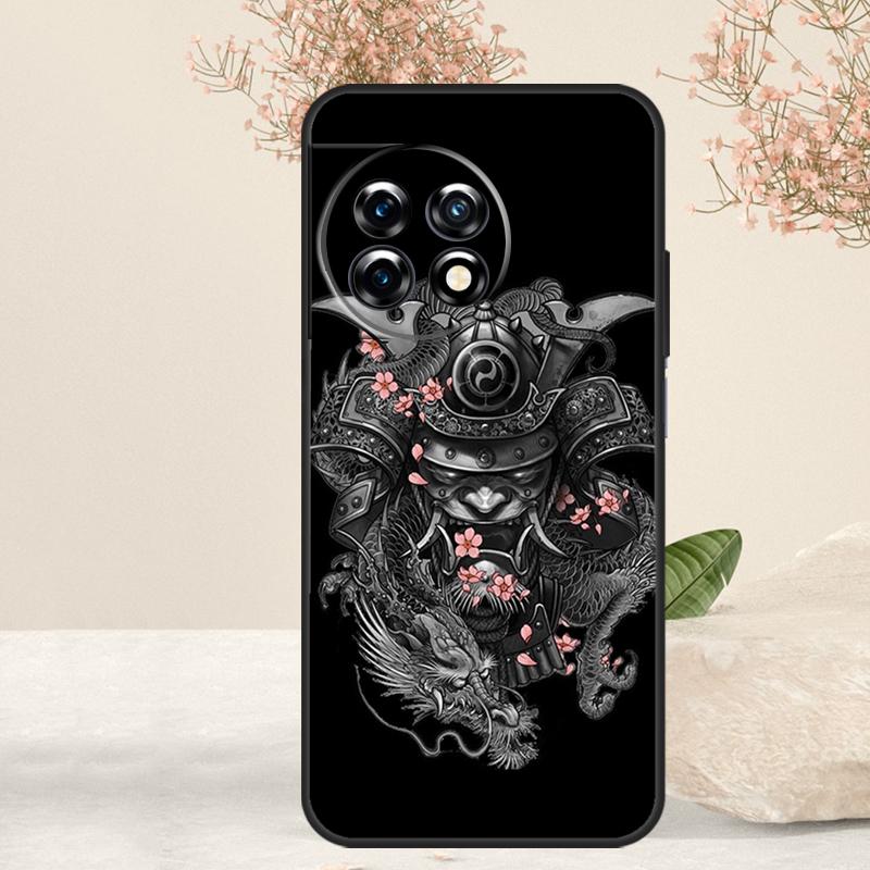 

Samurai Oni Mask Case For OnePlus 15R 13R 13T 15 13 12 12R 11 10T 8 9 10 Pro Nord 5 CE 4 3 Lite N20 N30 Cover OnePlus Nord 5
