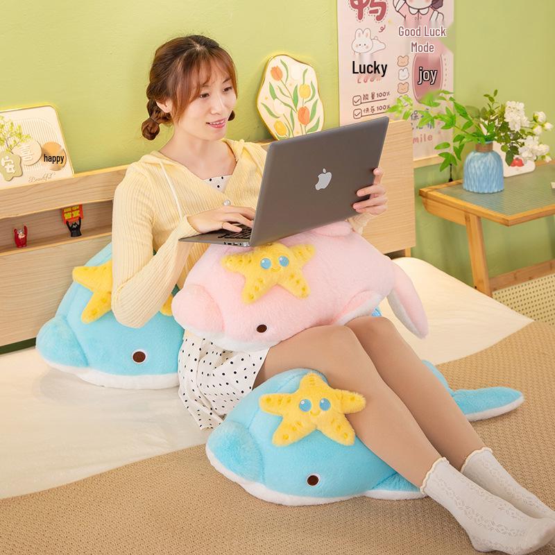 Cute Dolphin Plush Toy - Soft Marine Animal Pillow & Sleep Companion for Children