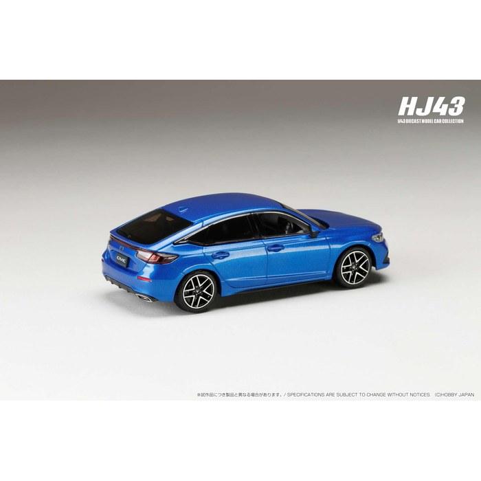 HobbyJapan HJ43 1/43 Honda Civic (FL1) LX Premium Crystal Blue Metallic Diecast Model Car