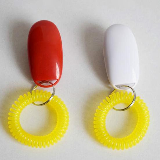 Clicker per addestramento animali domestici Frequenza regolabile Resistente all'usura Solido Non sbiadisce Comodo esercizio per smettere di abbaiare