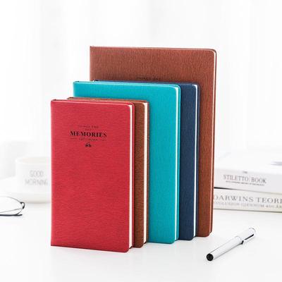 PU Leather Bound Small Office Notepad Diary