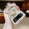 For Samsung Galaxy Z Flip 6 5 4 3 Case Luxury Oil Painting Flower Butterfly Hard Clear Folding Cover For Samsung Z Flip6 Flip5