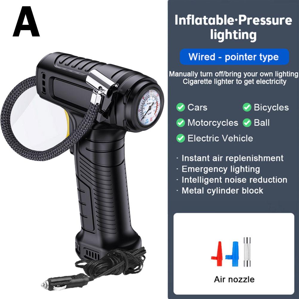 Suitu 120W Handheld Air Compressor Wireless/Wired Inflatable Pump Portable Air Pump Tire Inflator Digital for Car Bicycle Balls