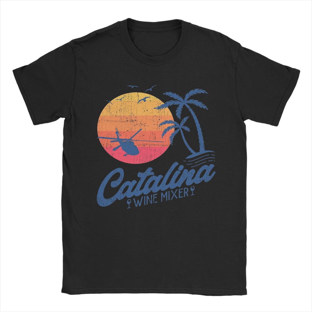 Mens Catalina Wine Mixer  cult movies T Shirt  100 Cotton Tops Novelty Short Sleeve Round Collar Tees Birthday Present TShirt