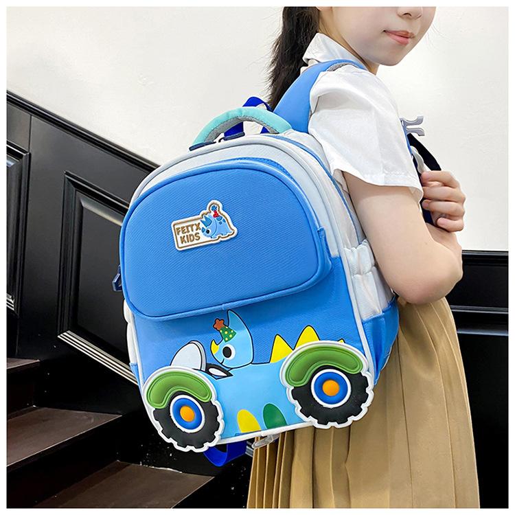 Neuer niedlicher Cartoon-Kinderrucksack atmungsaktiv und leicht Kindergarten-Schulranzen Jungen und Mädchen Babyrucksack